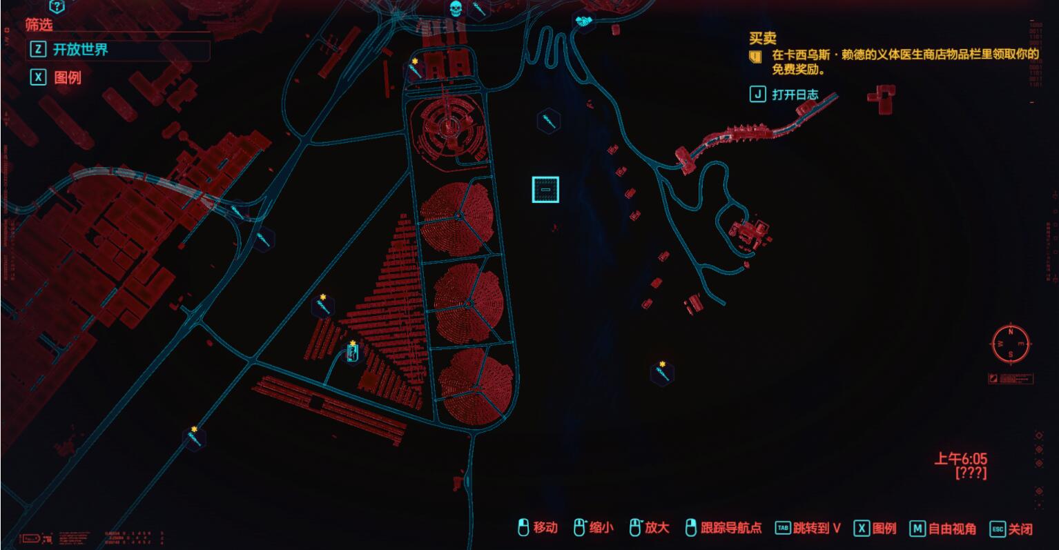 赛博朋克2077开放世界地图一览 赛博朋克2077开放世界玩法分享