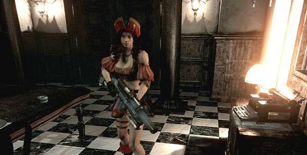 《生化危机HD重制版》吉尔换性感海盗服装MOD的图文分享