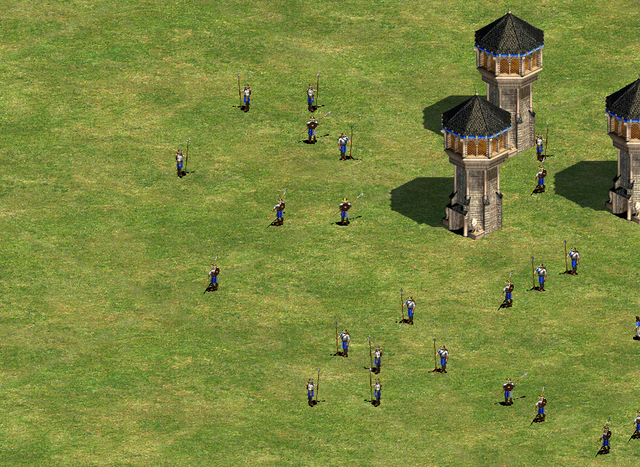 我来教你帝国时代2匈奴兵种怎么搭配。 