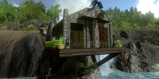 方舟生存进化悬壁平台材料与制作分享