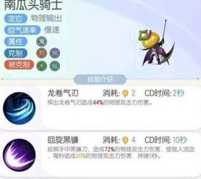 一起来捉妖南瓜头骑士技能详细介绍