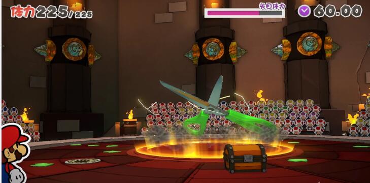 纸片马力欧：折纸国王中剪刀怎样使用?剪刀的打法技巧