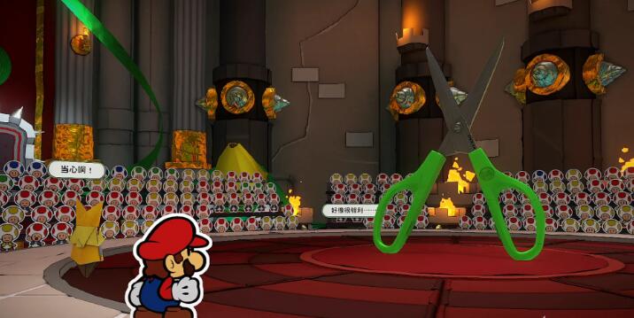 纸片马力欧：折纸国王中剪刀怎样使用?剪刀的打法技巧