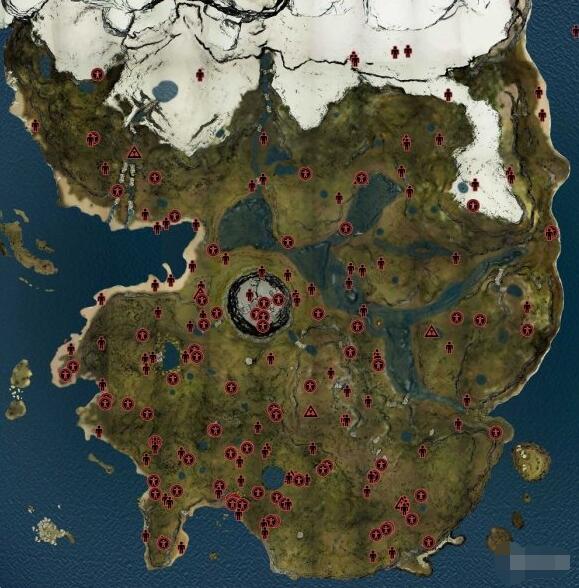 森林全物品食物野人武器位置地图  森林最新版地图介绍