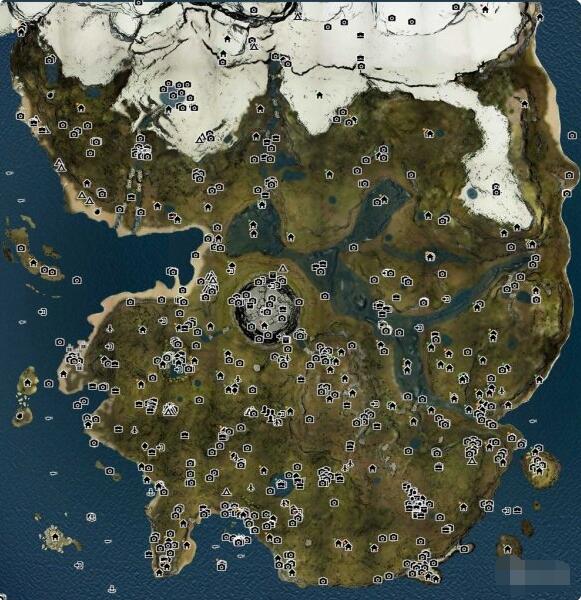 森林全物品食物野人武器位置地图  森林最新版地图介绍