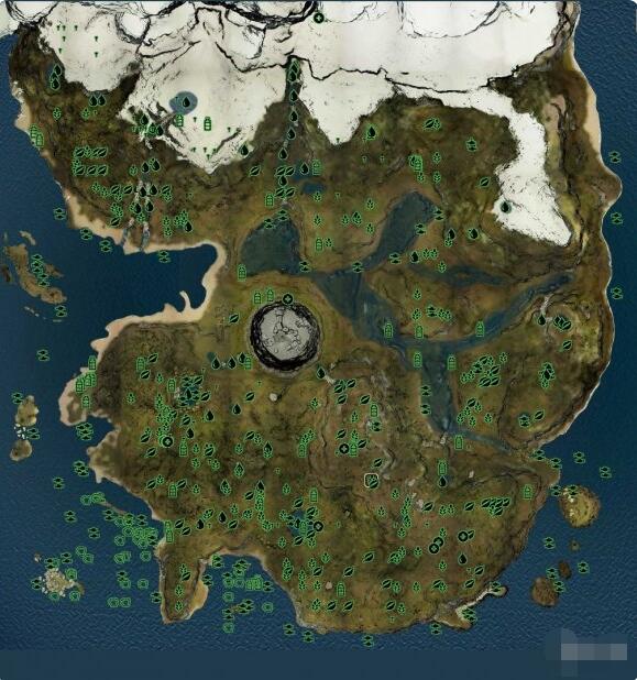 森林全物品食物野人武器位置地图  森林最新版地图介绍