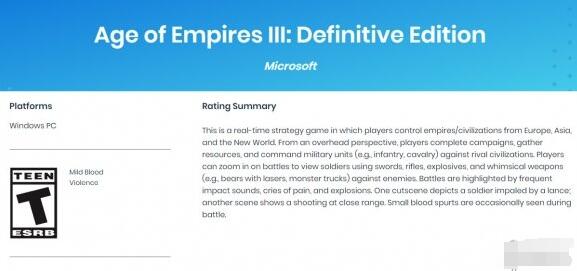 帝国时代3终极版什么时候出 发售日公布分享