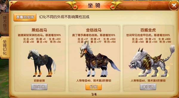 天天龙族坐骑系统详解