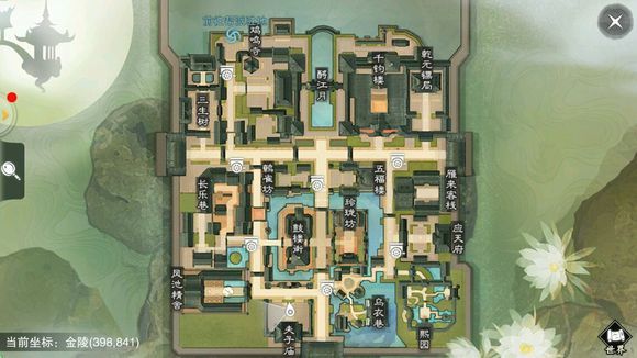 小编分享《楚留香》手游12月21日坐观万象打坐点位置分享。 