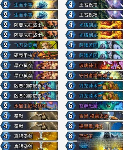 炉石传说砰砰计划亚服偶数骑卡组详解