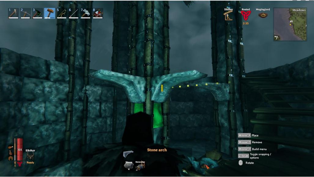 Valheim英灵神殿怎么突破建筑高度 英灵神殿突破建筑高度方法