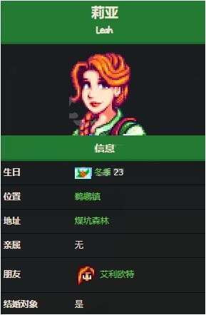 星露谷物语莉亚有什么喜好？星露谷物语莉亚喜好介绍