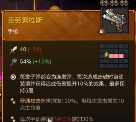 不思议的皇冠橙色武器有哪些 不思议的皇冠橙色武器属性图鉴一览