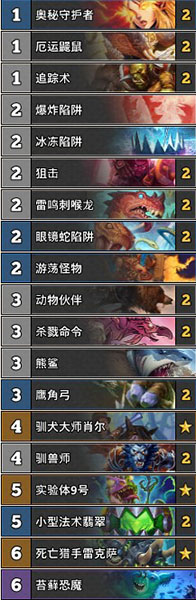 炉石传说砰砰计划新环境奥秘猎卡组详解