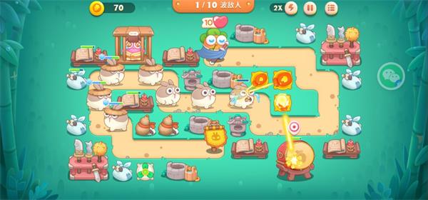 分享保卫萝卜4卧兔藏龙第20关怎么过。 