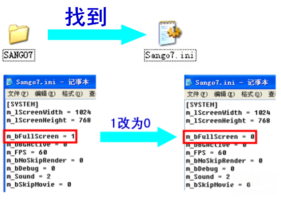 三国群英传7游戏设置窗口化的具体操作步骤