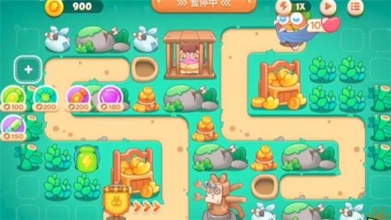 分享保卫萝卜4卧兔藏龙第40关怎么过。 