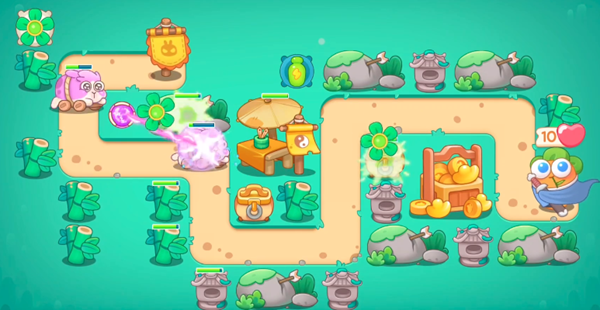 说说保卫萝卜4卧兔藏龙第36关怎么通关。 