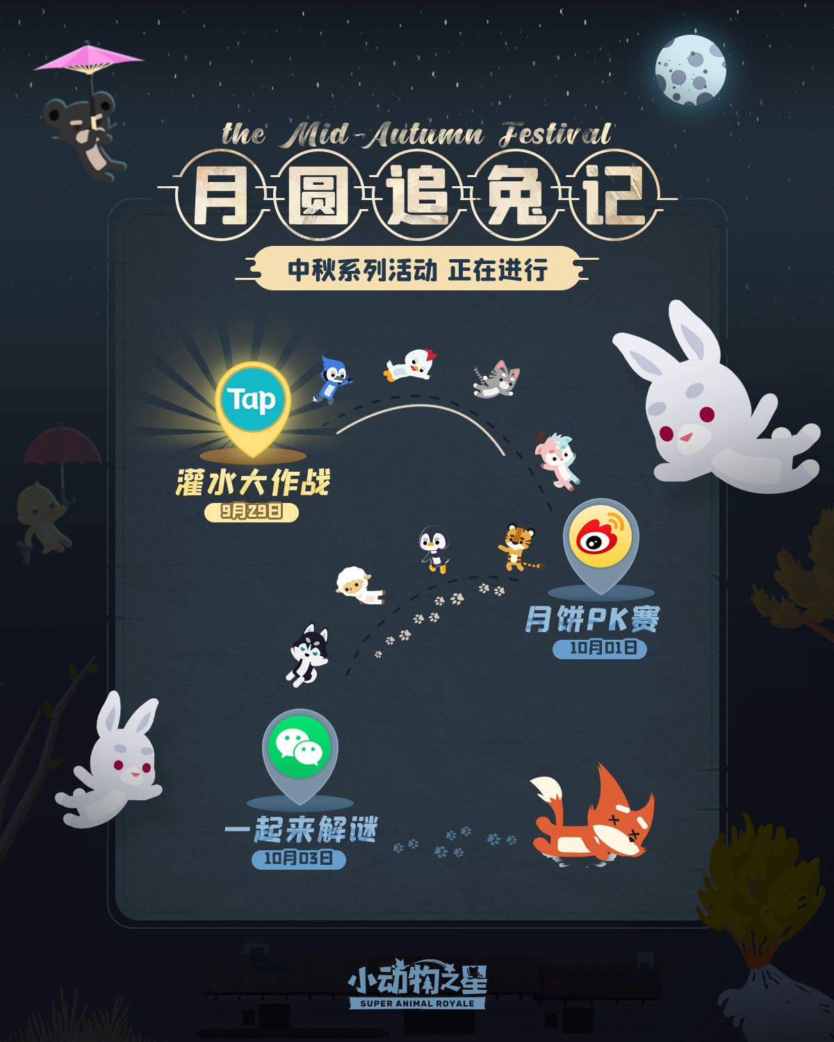 小动物之星中秋活动攻略 月圆追兔记之灌水大作战