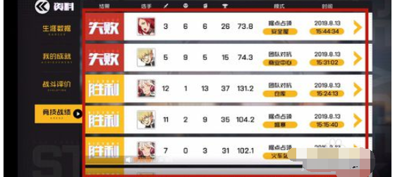 王牌战士查看战绩的详细攻略