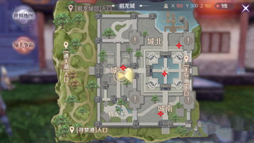 《完美世界》手游黑市商人刷新坐标位置的位置介绍