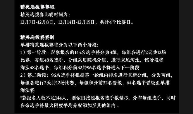 永劫无间世界冠军赛中国赛区规则是什么？永劫无间世界冠军赛中国赛区赛制奖金介绍