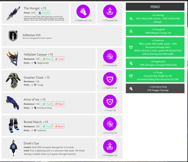 无畏dauntless乌鸦剑配装具体说明