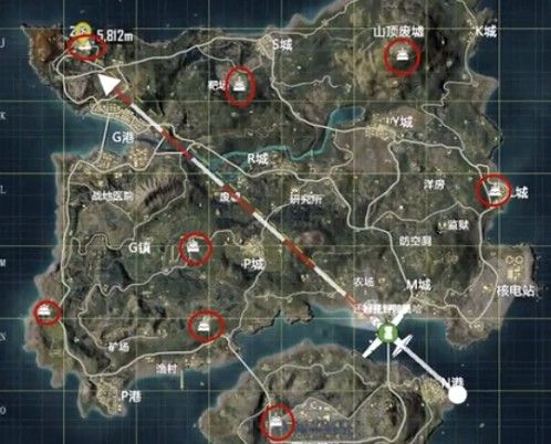 和平精英周年蛋糕位置介绍