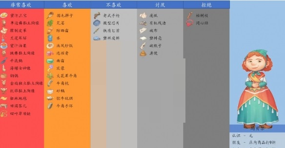 沙石镇时光玛贝尔有什么喜好？沙石镇时光玛贝尔喜好介绍