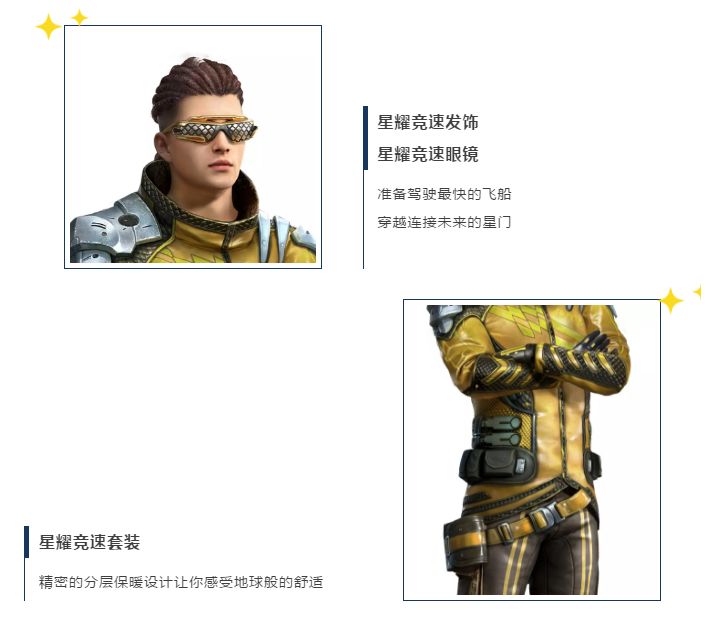 和平精英星际漫游者等3款套装一览