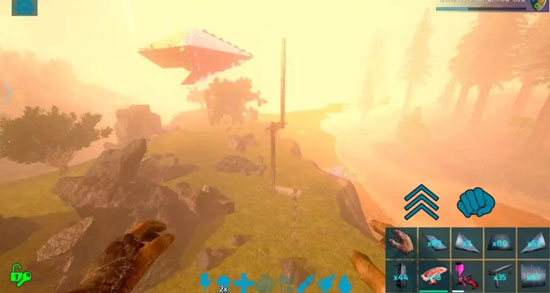 方舟生存进化手机版卡浮空建筑制作详解