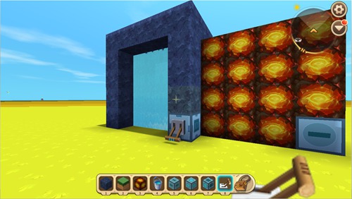 《迷你世界》水帘洞滑动门制作攻略