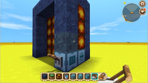 《迷你世界》水帘洞滑动门制作攻略