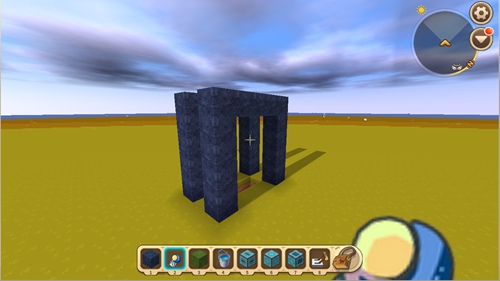 《迷你世界》水帘洞滑动门制作攻略