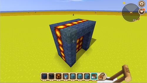 《迷你世界》水帘洞滑动门制作攻略