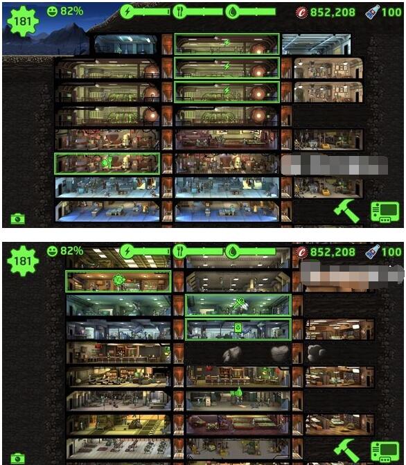 分享辐射避难所最合理布局怎么挪动。 