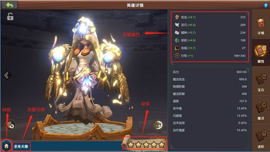 精灵契约英雄属性与对应作用分享