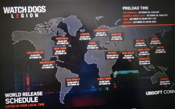 看门狗军团全地区游戏解锁时间汇总 看门狗军团各地区解锁时间一览