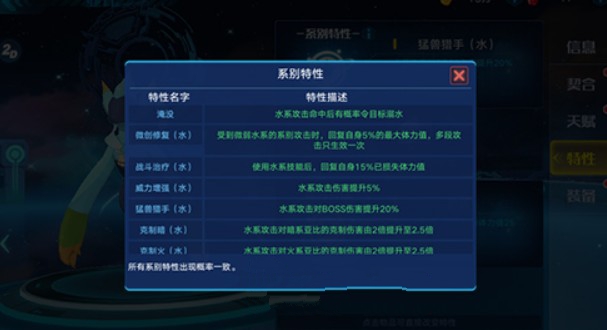 奥拉星手游专属特性与特性选择技巧攻略