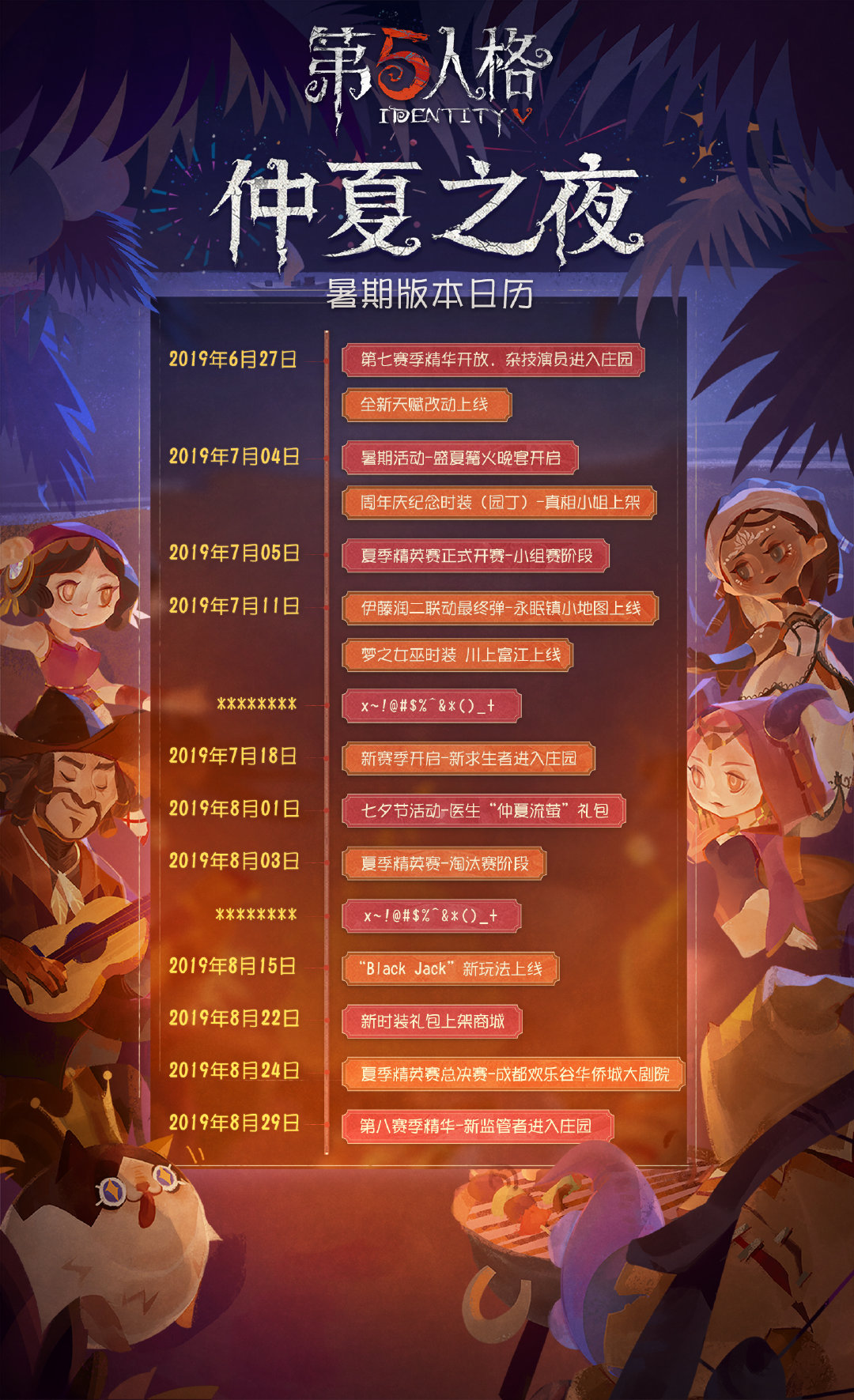 第五人格暑期更新内容详细介绍