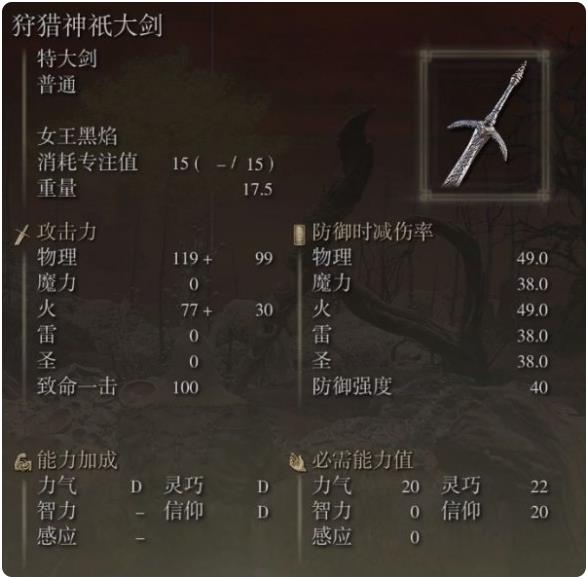 艾尔登法环狩猎神祗大剑在哪里？艾尔登法环狩猎神祗大剑位置介绍