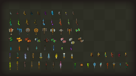 不思议的皇冠全武器图鉴一览 不思议的皇冠武器种类属性介绍