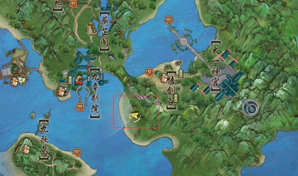 剑网3花朝节蓬莱摄影点位置介绍