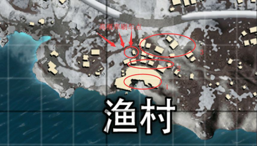 刺激战场雪地渔村地图与实战打法分享