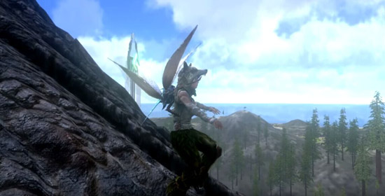 方舟生存进化悬臂平台与空中共生体新增分享