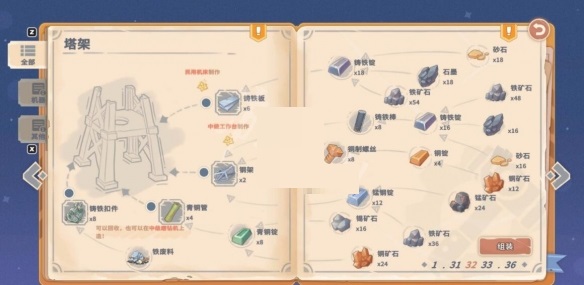 沙石镇时光塔架怎么制作？沙石镇时光塔架制作材料一览