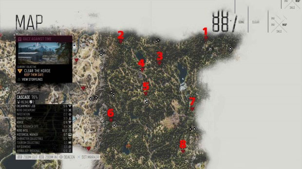 往日不再暴走潮全部位置一览 往日不再暴走潮在哪？