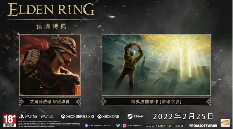 说说艾尔登法环预购奖励有什么。 