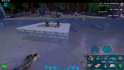 方舟生存进化中建超大木筏地基分享